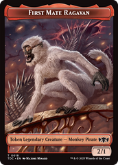 First Mate Ragavan // Treasure Double-Sided Token [Tarkir: Dragonstorm Commander Tokens] | Gam3 Escape