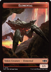Elemental (0016) // Gold Double-Sided Token [Tarkir: Dragonstorm Commander Tokens] | Gam3 Escape