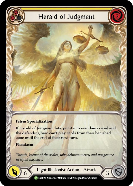 Herald of Judgment [FAB028] (Promo)  Rainbow Foil | Gam3 Escape