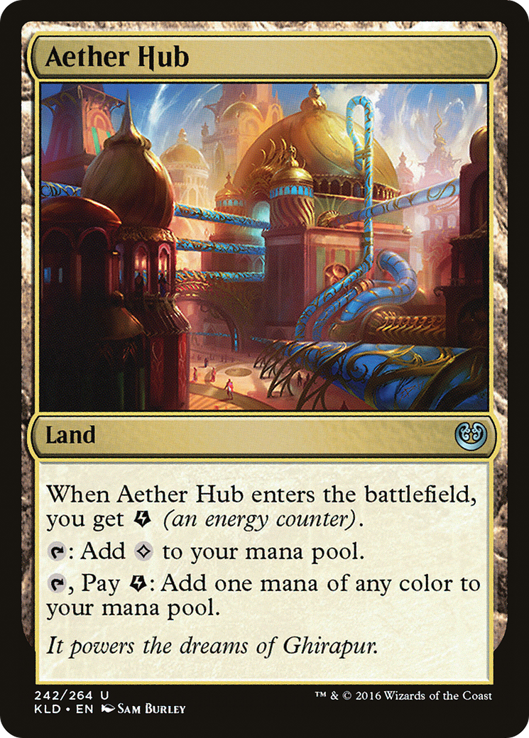 Aether Hub (Ripple Foil) [Modern Horizons 3 Commander] | Gam3 Escape