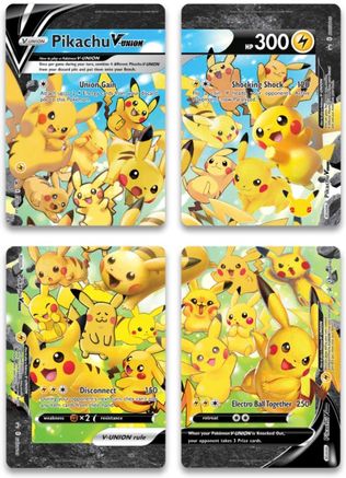 Pikachu V-UNION (Set of 4) [Sword & Shield: Black Star Promos] | Gam3 Escape