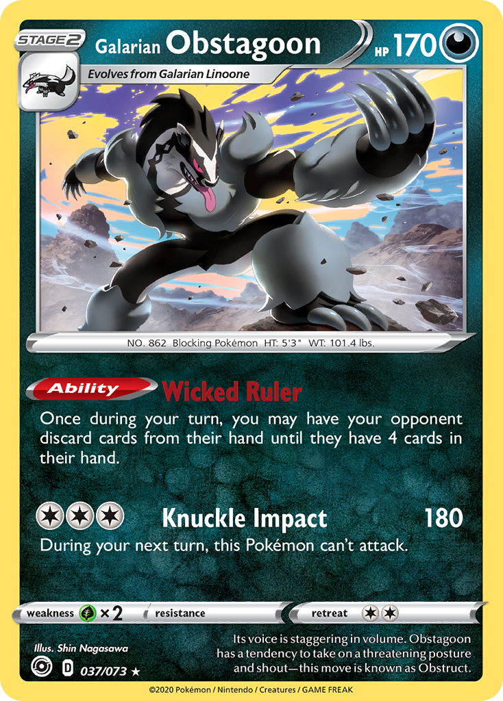 Galarian Obstagoon (037/073) [Sword & Shield: Champion's Path] | Gam3 Escape