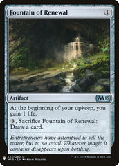 Fountain of Renewal [Mystery Booster] | Gam3 Escape