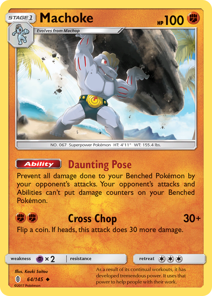 Machoke (64/145) [Sun & Moon: Guardians Rising] | Gam3 Escape