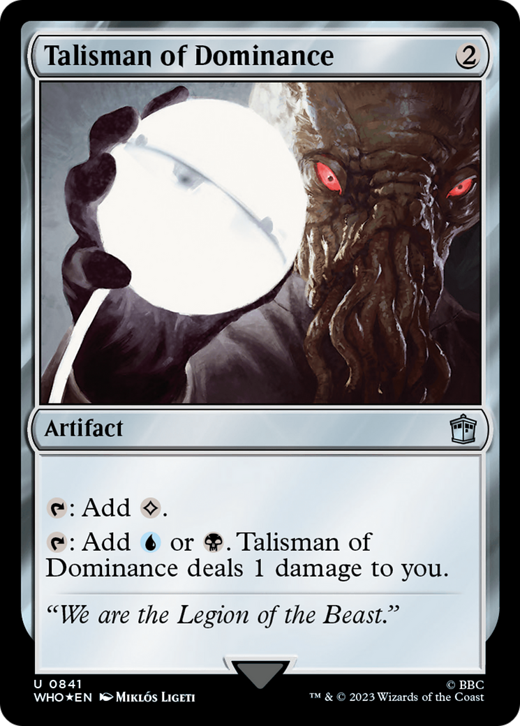 Talisman of Dominance (Surge Foil) [Doctor Who] | Gam3 Escape