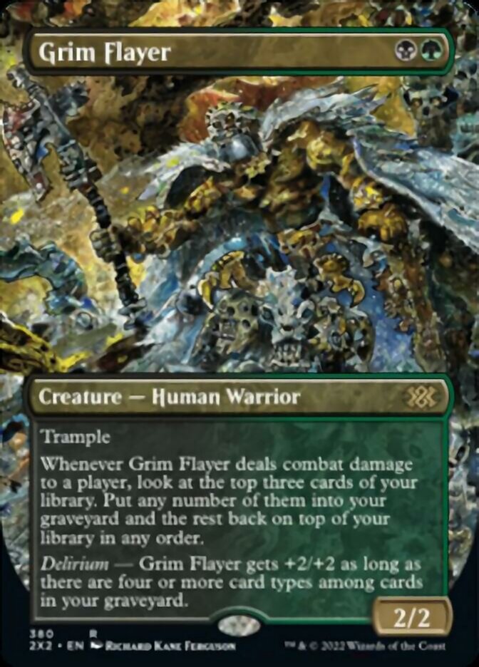 Grim Flayer (Borderless Alternate Art) [Double Masters 2022] | Gam3 Escape