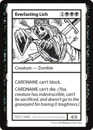 Everlasting Lich (2021 Edition) [Mystery Booster Playtest Cards] | Gam3 Escape