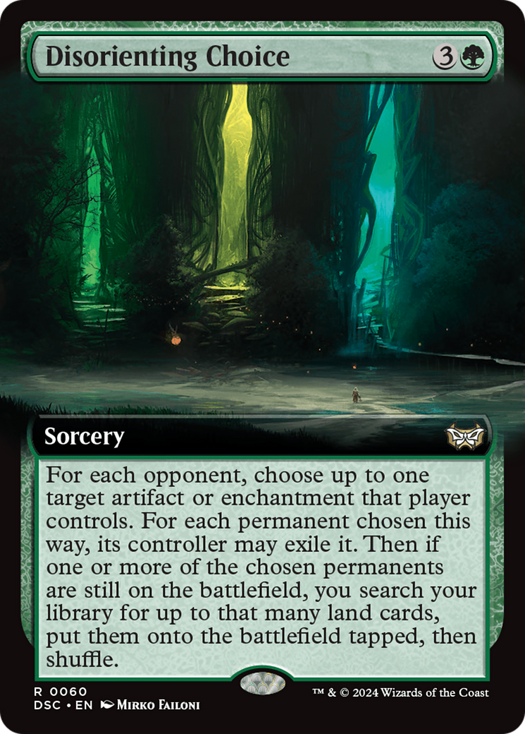 Disorienting Choice (Extended Art) [Duskmourn: House of Horror Commander] | Gam3 Escape
