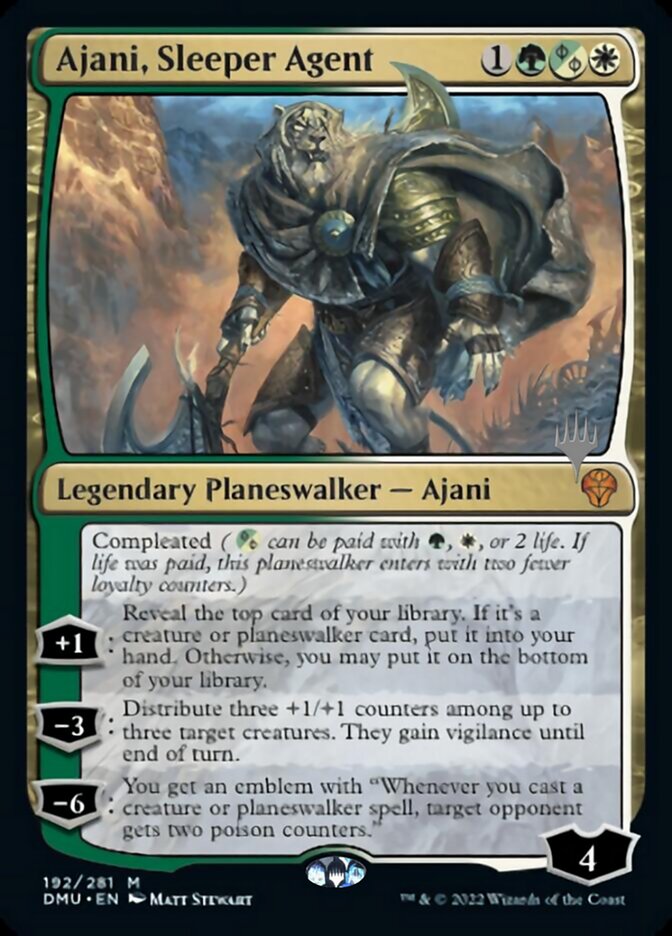 Ajani, Sleeper Agent (Promo Pack) [Dominaria United Promos] | Gam3 Escape