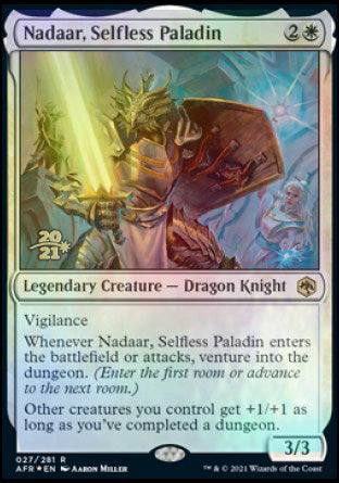 Nadaar, Selfless Paladin [Dungeons & Dragons: Adventures in the Forgotten Realms Prerelease Promos] | Gam3 Escape