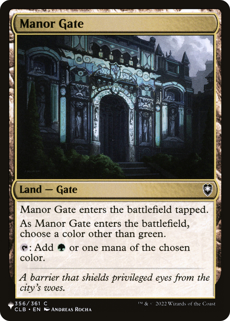 Manor Gate [The List] | Gam3 Escape