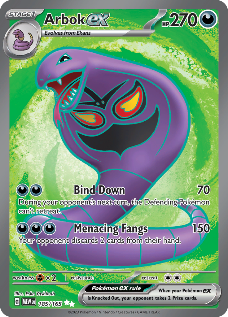 Arbok ex (185/165) [Scarlet & Violet: 151] | Gam3 Escape