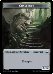 Phyrexian Golem // Construct Double-Sided Token [March of the Machine Commander Tokens] | Gam3 Escape