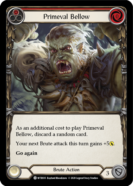 Primeval Bellow (Red) [U-WTR035] (Welcome to Rathe Unlimited)  Unlimited Normal | Gam3 Escape