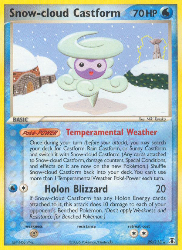Snow-cloud Castform (29/113) [EX: Delta Species] | Gam3 Escape