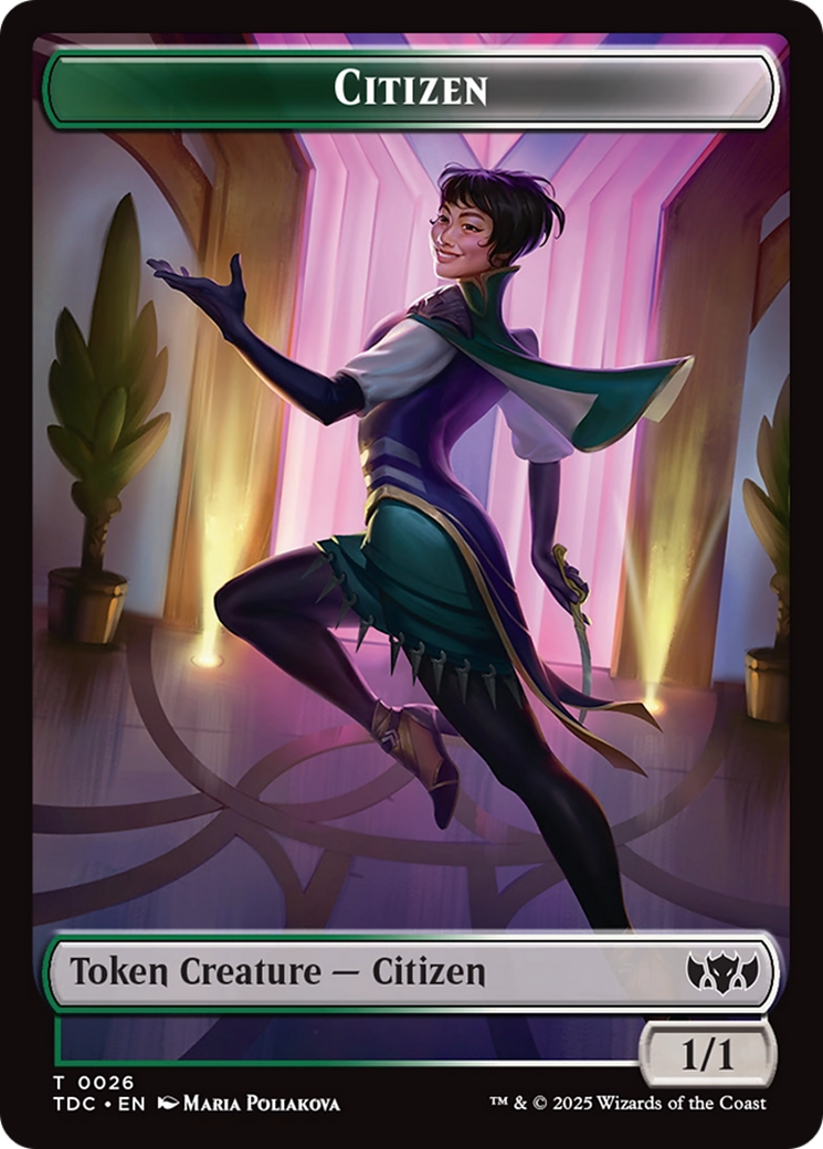 Eldrazi // Citizen Double-Sided Token [Tarkir: Dragonstorm Commander Tokens] | Gam3 Escape