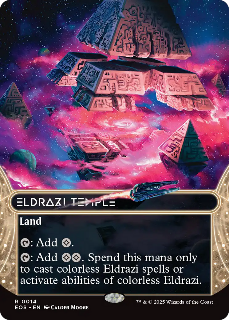 Eldrazi Temple (0014) (Borderless) [Edge of Eternities: Stellar Sights] | Gam3 Escape