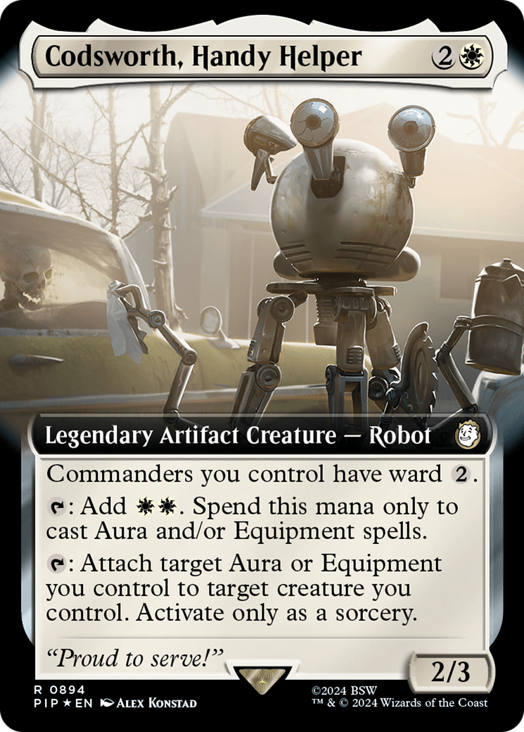 Codsworth, Handy Helper (Extended Art) (Surge Foil) [Fallout] | Gam3 Escape