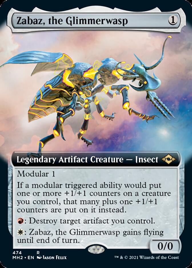 Zabaz, the Glimmerwasp (Extended Art) [Modern Horizons 2] | Gam3 Escape