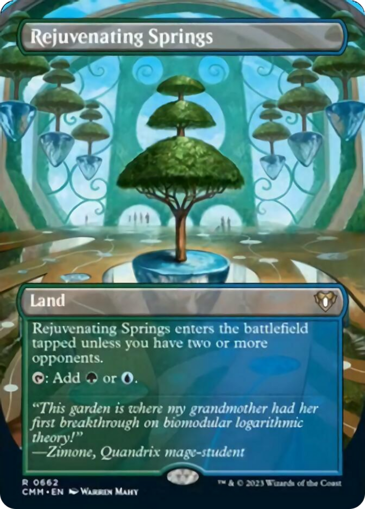 Rejuvenating Springs (Borderless Alternate Art) [Commander Masters] | Gam3 Escape