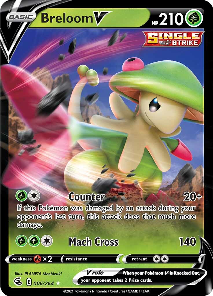 Breloom V (006/264) [Sword & Shield: Fusion Strike] | Gam3 Escape