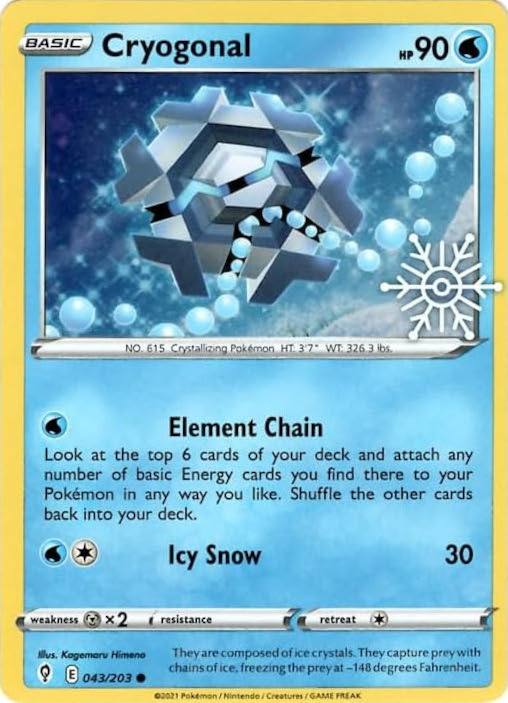 Cryogonal (043/203) (Holiday Calendar) [Sword & Shield: Evolving Skies] | Gam3 Escape