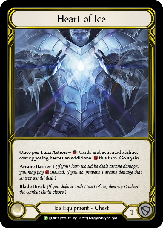 Heart of Ice (Golden) [FAB053] (Promo)  Cold Foil | Gam3 Escape