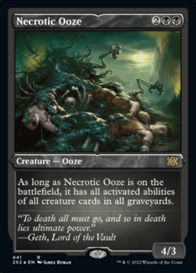 Necrotic Ooze (Foil Etched) [Double Masters 2022] | Gam3 Escape