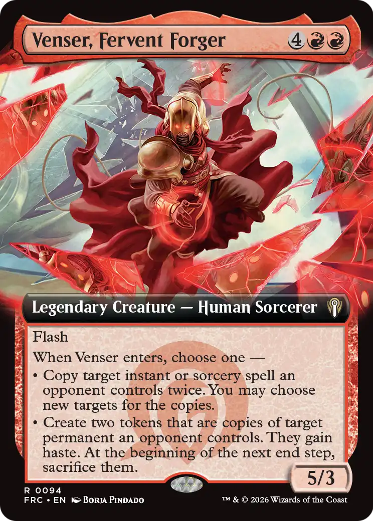 Venser, Fervent Forger (Extended Art) [Reality Fracture Commander] | Gam3 Escape