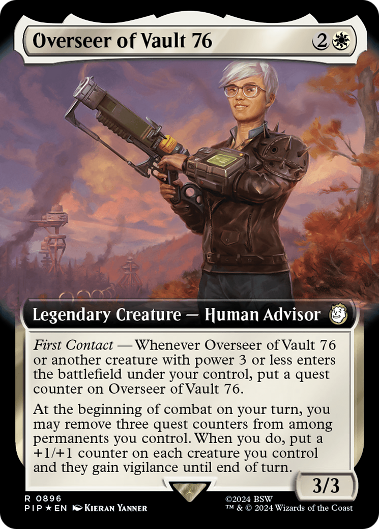 Overseer of Vault 76 (Extended Art) (Surge Foil) [Fallout] | Gam3 Escape