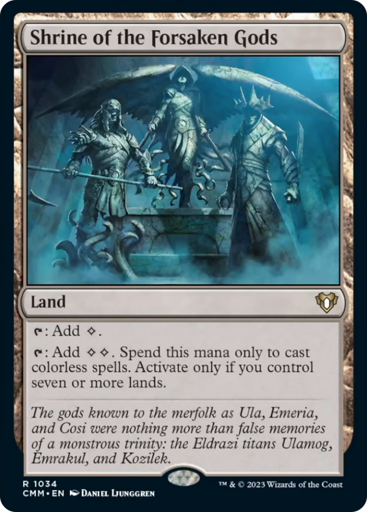 Shrine of the Forsaken Gods [Commander Masters] | Gam3 Escape