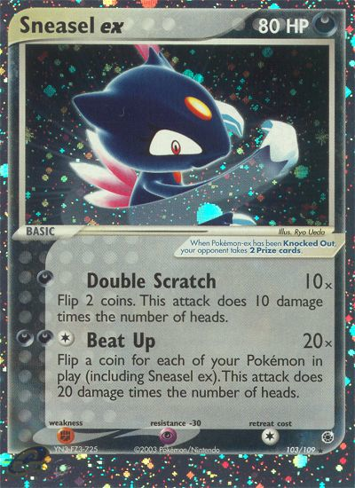 Sneasel ex (103/109) [EX: Ruby & Sapphire] | Gam3 Escape