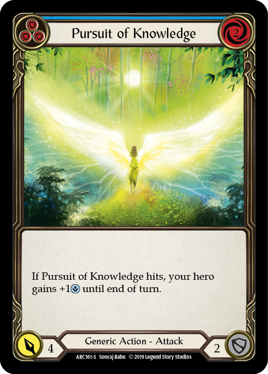 Pursuit of Knowledge [ARC161-S] (Arcane Rising)  1st Edition Normal | Gam3 Escape