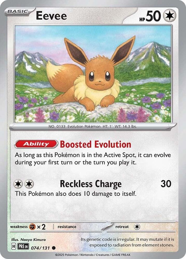 Eevee (074/131) [Scarlet & Violet: Prismatic Evolutions] | Gam3 Escape