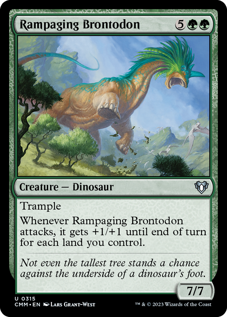Rampaging Brontodon [Commander Masters] | Gam3 Escape
