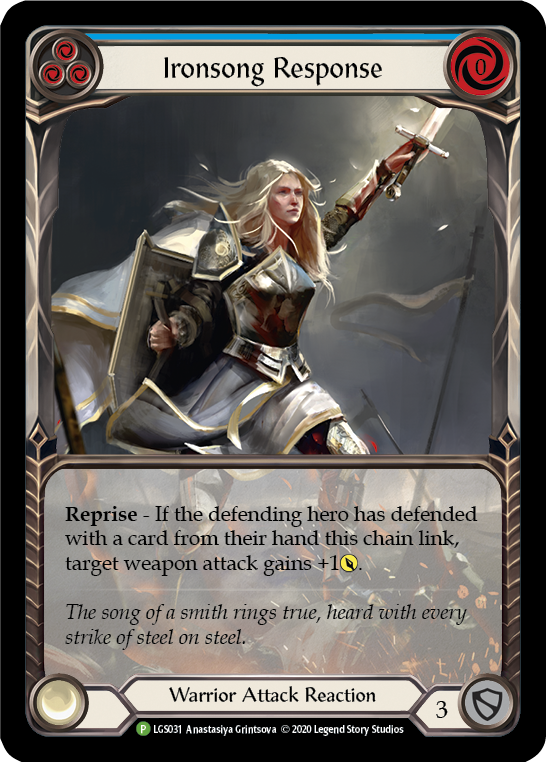 Ironsong Response (Blue) [LGS031] (Promo)  Rainbow Foil | Gam3 Escape