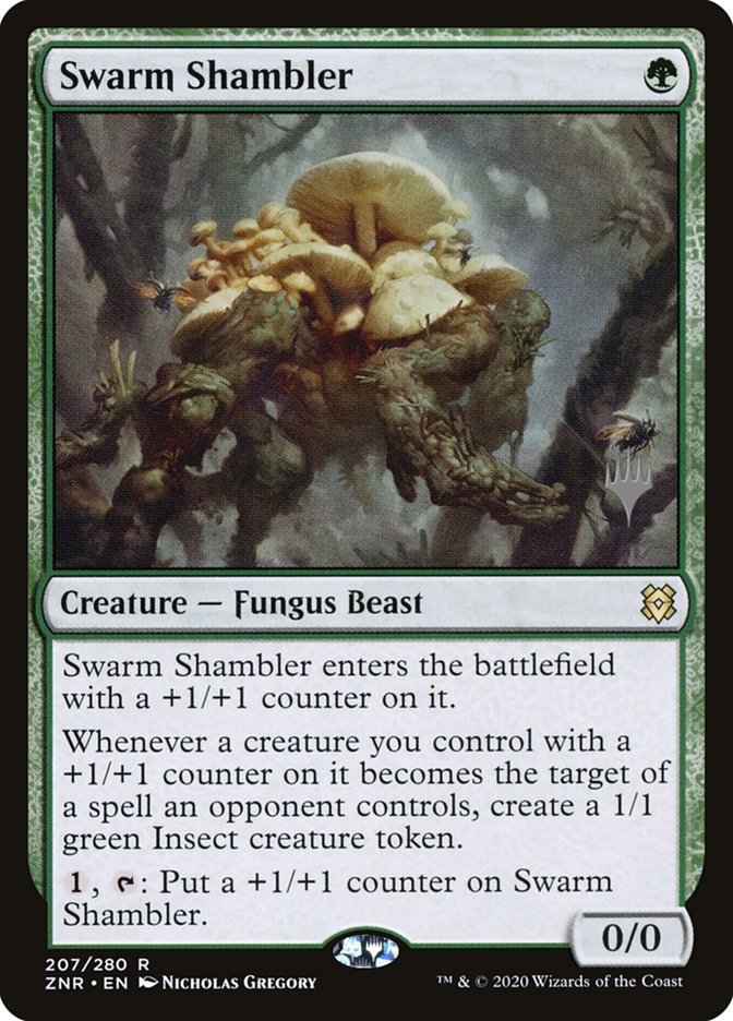 Swarm Shambler (Promo Pack) [Zendikar Rising Promos] | Gam3 Escape