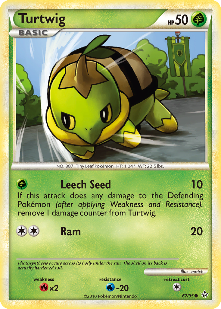 Turtwig (67/95) [HeartGold & SoulSilver: Unleashed] | Gam3 Escape