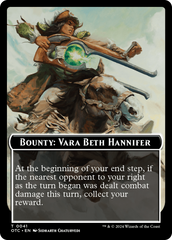 Bounty: Vara Beth Hannifer // Bounty Rules Double-Sided Token [Outlaws of Thunder Junction Commander Tokens] | Gam3 Escape