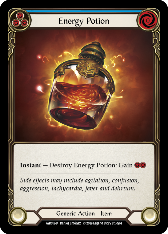 Energy Potion [FAB012-P] (Promo)  1st Edition Cold Foil | Gam3 Escape