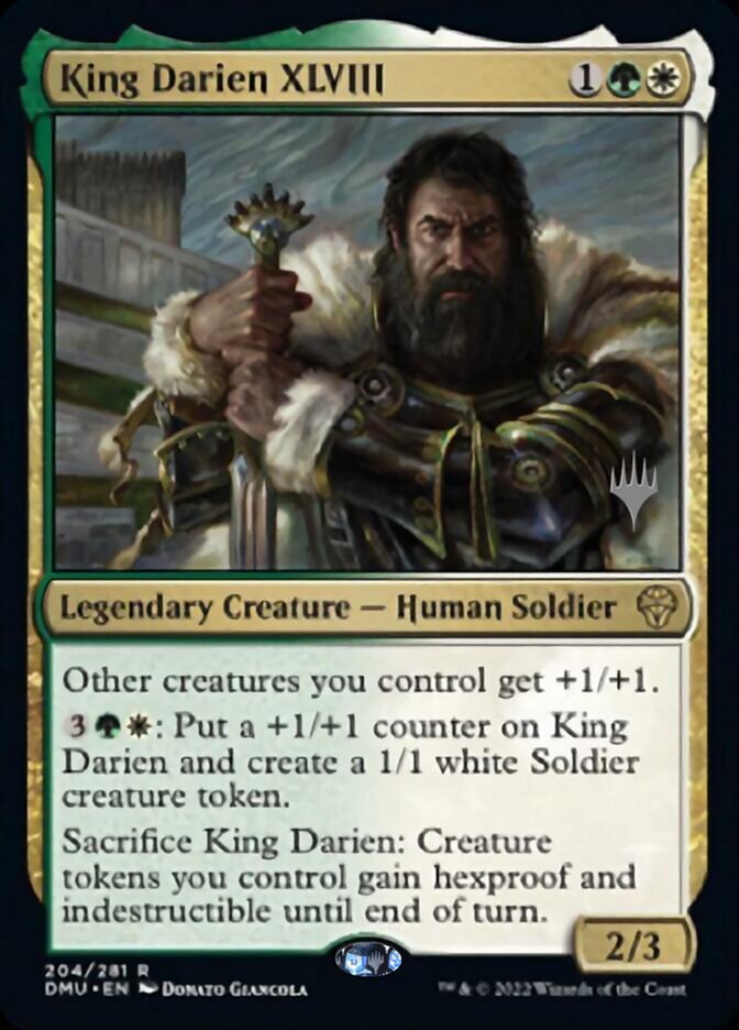 King Darien XLVIII (Promo Pack) [Dominaria United Promos] | Gam3 Escape