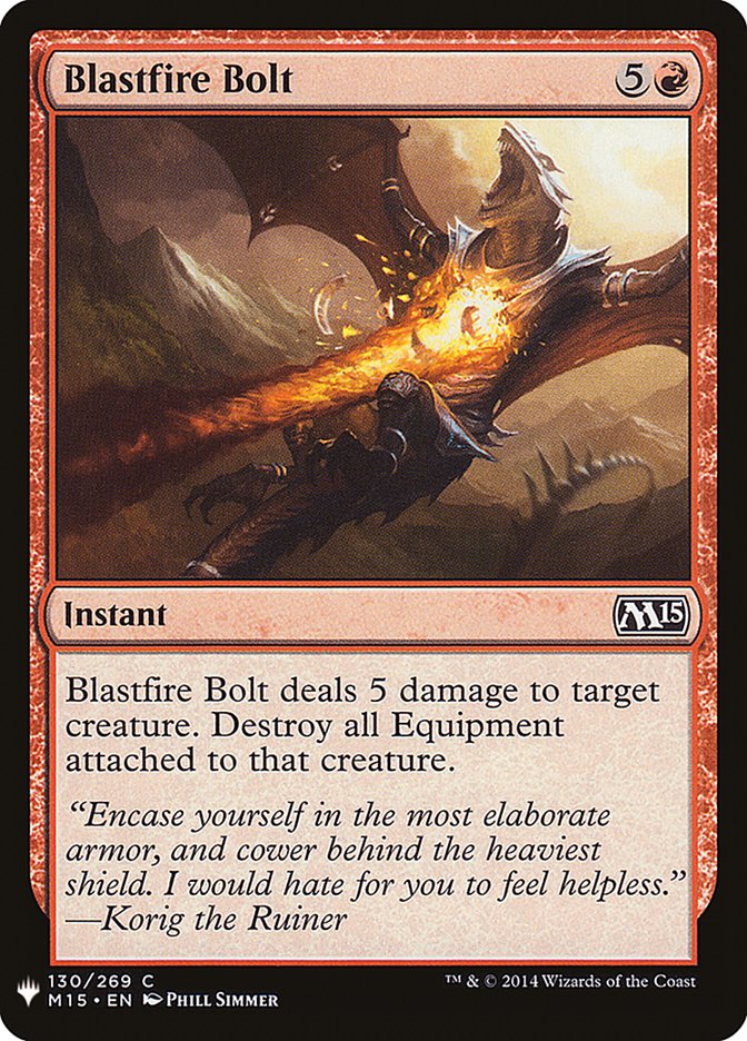 Blastfire Bolt [Mystery Booster] | Gam3 Escape