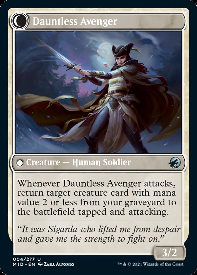 Bereaved Survivor // Dauntless Avenger [Innistrad: Midnight Hunt] | Gam3 Escape