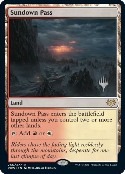 Sundown Pass (Promo Pack) [Innistrad: Crimson Vow Promos] | Gam3 Escape