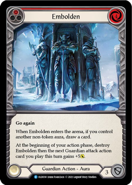 Embolden (Red) [OLD030] (Tales of Aria Oldhim Blitz Deck)  1st Edition Normal | Gam3 Escape