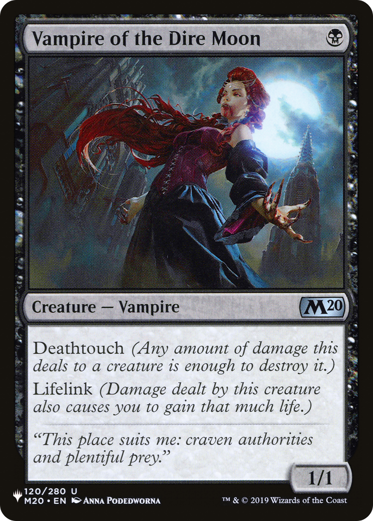 Vampire of the Dire Moon [The List Reprints] | Gam3 Escape