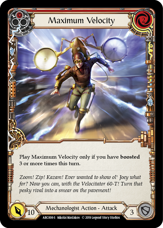 Maximum Velocity [ARC008-S] (Arcane Rising)  1st Edition Rainbow Foil | Gam3 Escape