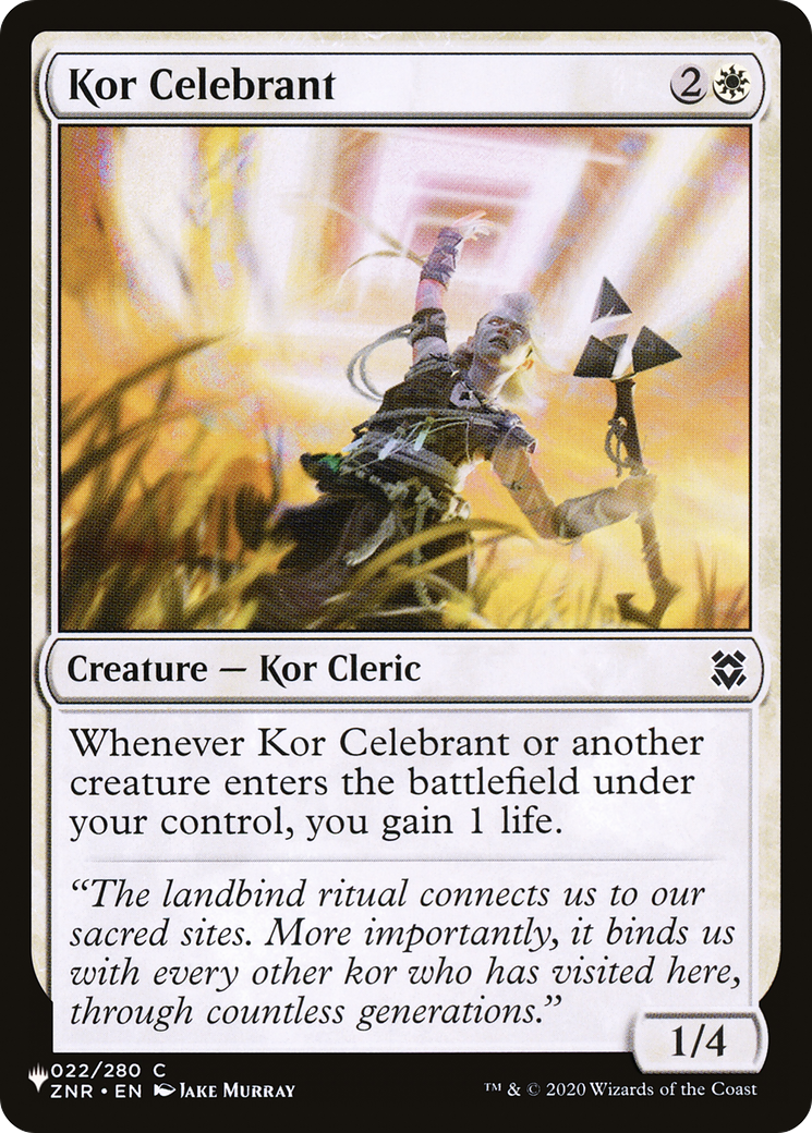 Kor Celebrant [The List Reprints] | Gam3 Escape