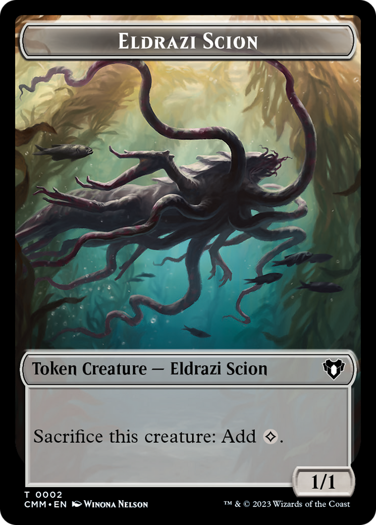 Eldrazi Scion // Spider Double-Sided Token [Commander Masters Tokens] | Gam3 Escape