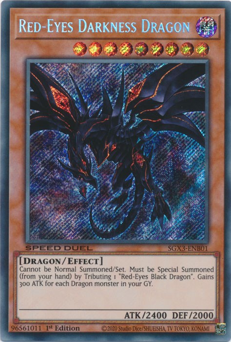 Red-Eyes Darkness Dragon [SGX3-ENB01] Secret Rare | Gam3 Escape